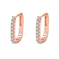 Orecchini a Cerchio con Zircone in Argento 925 – Eleganza Cristallo