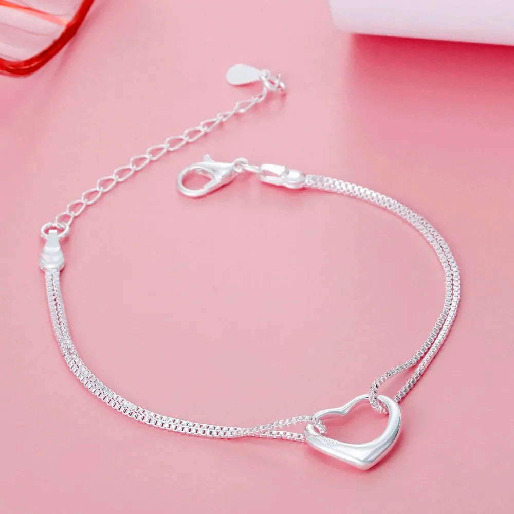 Bracciale Charm in Argento 925 – Donna, Matrimonio & Party, 20cm