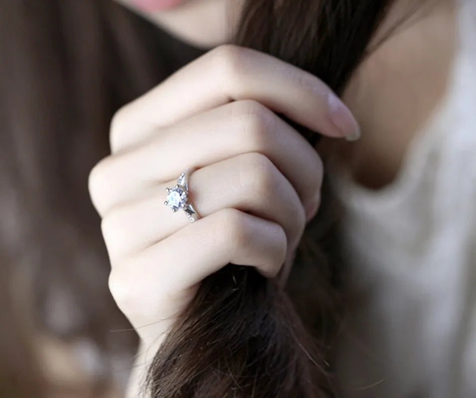 Anello Classico in Argento 925 con Tormalina – Filo d'Oro