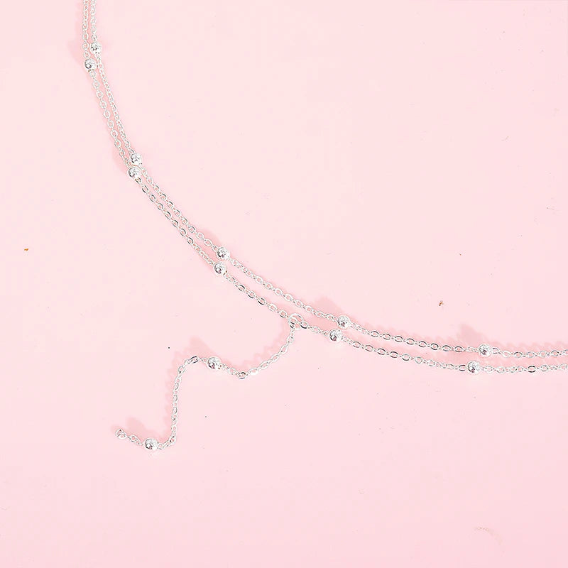 Collana Doppio Filo di Perle in Argento 925 – Filo d'Oro