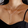 Collana Doppio Filo di Perle in Argento 925 – Filo d'Oro