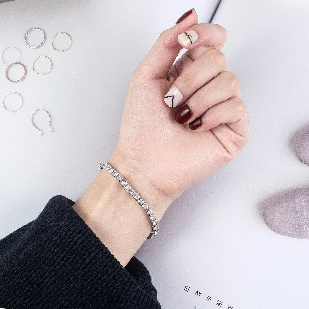 Bracciale Tennis in Argento 925 con Zirconi